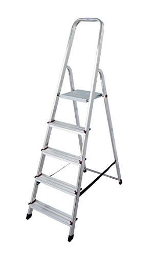 KRAUSE Corda Alu Haushaltsleiter 4 bis 6 Stufen StehLeiter einseitig Mehrzweck - 4