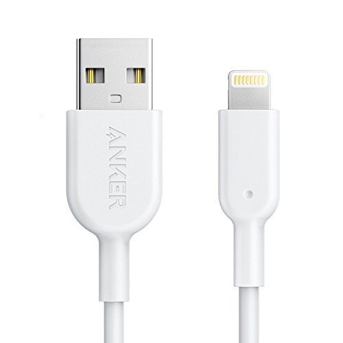 Anker PowerLine II 90cm iPhone Ladekabel Lightning Kabel, das Wahrscheinlich Langlebigste Kabel, Apple MFi-Zertifiziert und lebenslange Garantieserie für iPhone 7 / 7 Plus / 6s 6 / 6 Plus / 5S / 5 (Weiß)