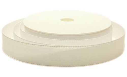 SCHLEIFENBAND Geschenkband DEKOBAND 50m x 25mm WEISS / WEIß Taftband Hochzeit