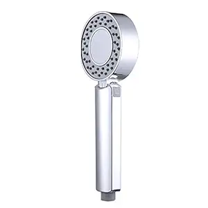 credsy 3-in-1 Double-Sided Water Saving High-Pressure Hand SPA Bath Spray Shower Head Nozzle Douche Bathroom Accessories - Silver (24 x 8 cm)