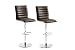 Produktbild Robas Lund Barstuhl Maren, 360 Grad drehbar, 56 x 42 x 101 cm, braun verchromt, 2er Set