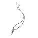 1 Pcs Men Infinity Tibet Silver Black Stainless Steel Skull Pendant Chain Necklace