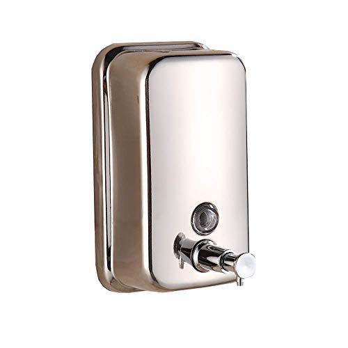 Preisvergleich Produktbild Unbekannt 304 Edelstahl Seifenspender, Handpumpen-Seifenspender Klebstoff Wandhalterung Edelstahl Lotionspender,800ml