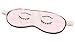 Double Sided Silk Eye Mask Lovely Personality Eyeshade Sleep Eye Mask PINK Eyes