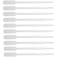 AANIJLAB Pasteur Pipette 1 ml Transfer Graduated Pipettes, Graduated 0.5 ml Dropper, Ink Filler Transfer Tube Made In India Lab Use, 6 inch length Pack of 50