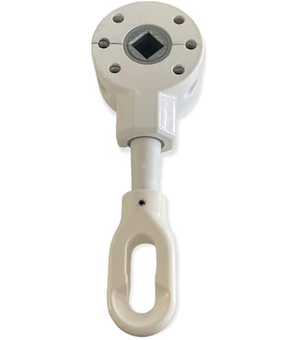 Arganello Per Tende Da Sole TENDEEVOLUTION - Rapporto 3:1, Foro Quadro 13 Mm, Zama Inossidabile (Avorio) - Foto 11