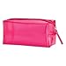 cosmetic bag or pencil case bright pink transparent PVC zip top from Avon