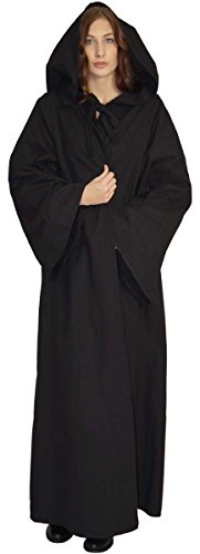 Maylynn 16281 – Mittelalter Umhang Damen Vampir Cape Kapuzenumhang 100% Baumwolle, Größe:M - 2