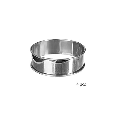 Secret de gourmet LOT DE 4 CERCLES A TARTELETTES - DIAMETRE 9 CM