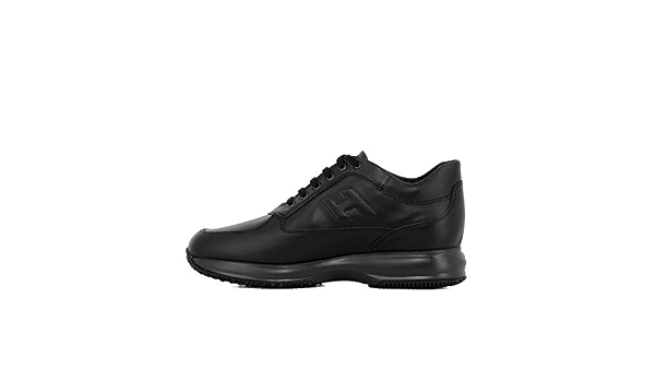 HOGAN Sneakers Interactive in pelle liscia e score NERO