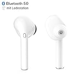 【Federleicht und hochwertig】- Die Apple Bluetooth Kopfhörer Kabellos spürt man dank Silikonohrpolstern in drei verschiedenen Größen auch beim längeren Tragen kaum im Ohr. Einfach in die Tasche stecken und überall hin mitnehmen!Die Bluetooth Kopfhörer iphone lassen sich mit praktisch jedem Bluetooth-Gerät koppeln.