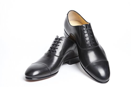 Preisvergleich Produktbild Chanel Schuhe Herren Schwarz Leder Business Schuhe 42C