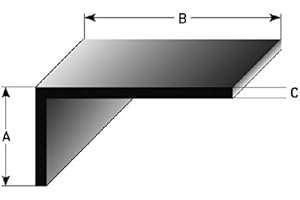 AUER STAIR NOSING 2 mètres Cornière pour escaliers, inégale, Profilé de montage, 15 x 25 x 1,5 mm, en aluminium