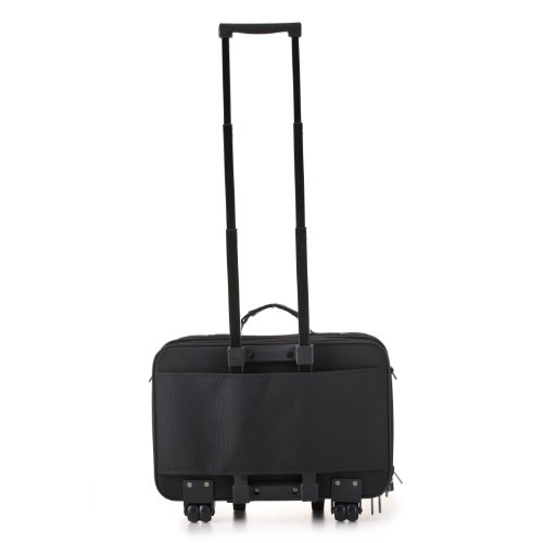 Aerolite Laptop Rollkoffer, 44 cm, 23 L, Schwarz - 2