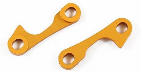 GDS RACING Alloy Front Gear Box Angle Plate Set Gold For Team Losi 5ive-T