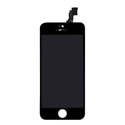 Ushining Noir Complet LCD Vitre Touch ECRAN pour iPhone 5C Bloc Assemble Neuf,Vitre Tactile + Ecran LCD Retina SUR CHASSIS