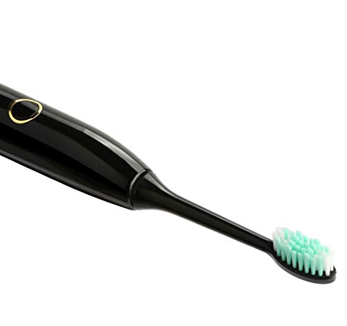 Preisvergleich Produktbild CCDZ Elektrische Aufhellung Zahnbürste Wiederaufladbare Elektrische Schallzahnbürste,Black