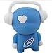 Produktbild Ricco Music Guy USB-Stick 2.0 in Form eines Schneemanns, Silikon, kompatibel mit Windows und Mac OS Blau Blau 16GB BLUE
