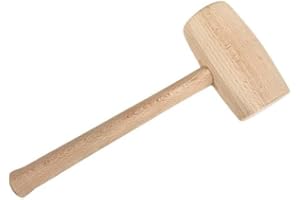 DIAMWOOD EXPERT EN EQUIPEMENT Maillet de menuisier rond/tonneau D. 55 x l.120 x Lt. 290 mm en bois d' hêtre brut 340 grammes - Diamwood