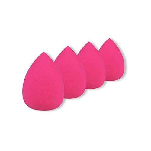 SONGQEE(TM) 4Pcs PRO BEAUTY Flawless MAKEUP Sponge BLENDER Foundation PINK PUFF egg GREAT