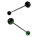 Phenovo 2 Pieces New Motorcycle Front Axle Slider Frame Sliders Anti Crash Protector for Kawasaki V650 Green/Black RS.4380.00