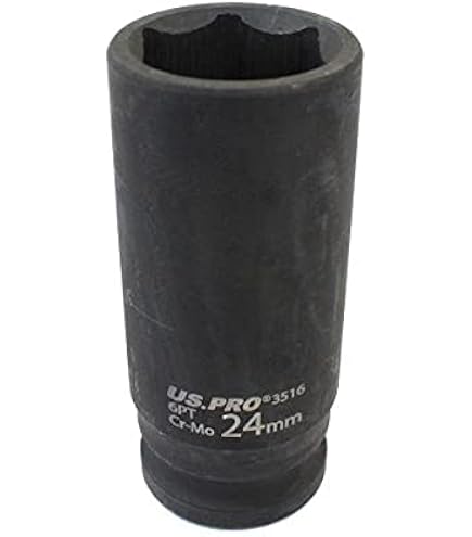 Dado De Impacto Doble Profundo HGV 29mm 1/2″ (o 1″) Hexagonal Único | Para Llaves De Alto Par