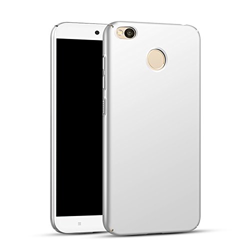 Bllosem Redmi 4X Funda High Quality Ultra Slim Exquisite Real Skin Feeling Full Body Protection Funda for Xiaomi Redmi 4X Silver