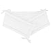 Produktbild Sugarapple Baby Nestchen Bettumrandung dick gepolstert für 140 x 70 cm Babybetten, Kopfschutz und Kantenschutz für Kinderbetten, Bettnestchen Maße: 200 x 30 cm, uni weiß
