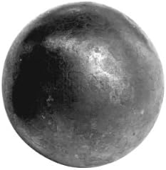 Solid iron ball with slightly uneven surface