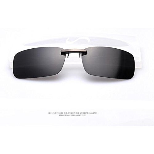 Zimo Polarisierte Unisex Sonnenbrille Clip Brillen Pol Aufsatz für Brillenträger UV400 - 2
