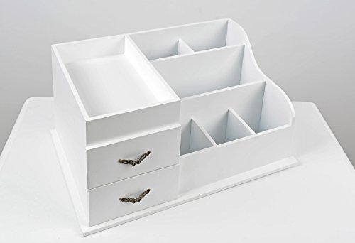 ts-ideen Landhaus Schmuckkonsole Tisch Flur Bad Kinderzimmer Schlafzimmer Organizer Ständer Kommode Holz Ablage - 5