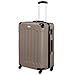 Produktbild 68cm Design Trolley / Hardschalen Reise koffer, 360° Drehbare 4 Doppelrollen, ansprechenden Optik, leicht & stabil, mit 3 fach Schloss Beige