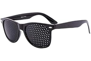 Inralimot Pinhole Glasses Uniisex Vision Care Anti-Myopia Eye Exercise Improver Glasses Eyesight Natural Stenopeic Anti-Fatig