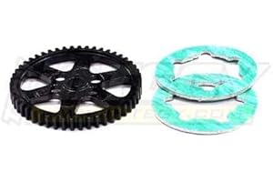 Integy RC Model CNC-Machined Aluminum Steel Spur Gear 50T Designed for HPI Nitro Firestorm
