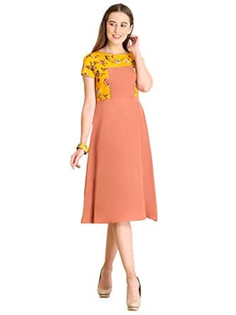 rust orange formal dress