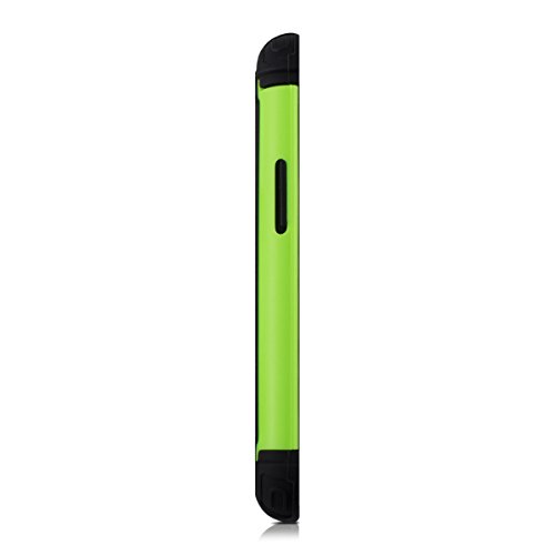kwmobile Funda para Samsung Galaxy S3   S3 Neo - Case h  brida de TPU silicona - Hard Cover en verde ne  n negro