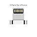 Price comparison product image UGI iPhone Magnetic Lightning Adapter(3 Pack)-Just Support the Showed Charging Cable in the Picture