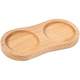 Plateau En Bois Pour Moulin à Sel/Poivre - 15 X 7,5 Cm - Protège Table Et Range Cuisine - Accessoire Pratique