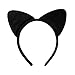 Black Soft Fabric Cat Ears Alice Hair Band Headband Fancy Dress