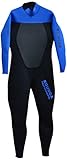 Kounga Profesional 4.3 Traje de Neopreno de Surf y Buceo, Hombre, Negro/Azul, L
