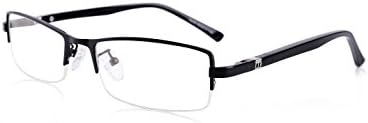 GRAFIT Optical Frames Clear Lens Glasses For Mens Business Semi-rimless Eyewear With Titanium Frame And TR90 Temples