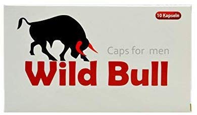 Männer Kapseln Wild Bull Red - 10 Kapseln natürliches Präparat für den Mann