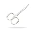 Classica 3.5 inch Fully Left Hand Curved Traditional Carbon Steel Nickel Plated Cuticle Scissors