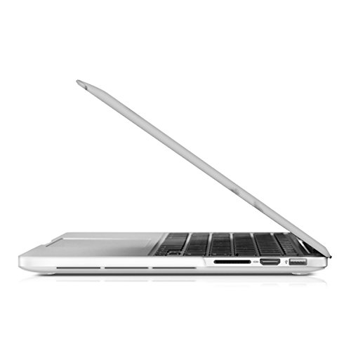 kwmobile Hardcase Laptop Hülle für Apple MacBook Pro Retina 13″ (ab Ende 2012) – Marmor Design Weiß Schwarz dünne gummierte Schutzhülle Cover Case Tasche - 8