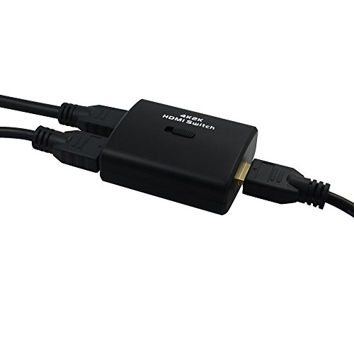 InVaFoCo HDMI Schalter HDMI Switch bi-directional 2 in to 1 out / HD 1080p / 4K x 2K / 3D, 2 Port HDMI Switcher HDMI Distributor Selector mit Monitor Schaltfunktion - 4