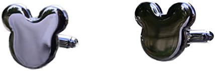 Mikey Mouse Silver Shaped Cufflinks with Option to Engrave