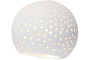 Qazqa - Vintage kula kinkiet biały gips - Blur - G9 | 1 światło - Gips - Odpowiednie dla Oświetlenie wewnętrzne,Jadalnia,Przedpokój/Antresola,Kuchnia,Sypialnia,Salon