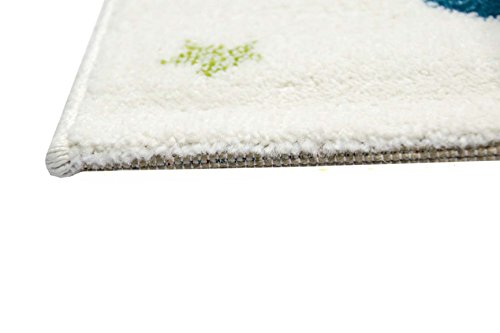 Kinderteppich Spielteppich Kinderzimmer Teppich bunte Elefenten Multicolour Creme Rot Grau Türkis Pink Grün Orange Schwarz Größe 120×170 cm - 7