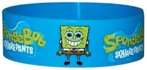 Officially Licensed Spongebob Squarepants Blue Rubber Wristband