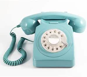 Téléphone Rétro GPO 746 Rose – Cadran Rotatif Années 70, Sonnerie Authentique, Style Vintage Iconique